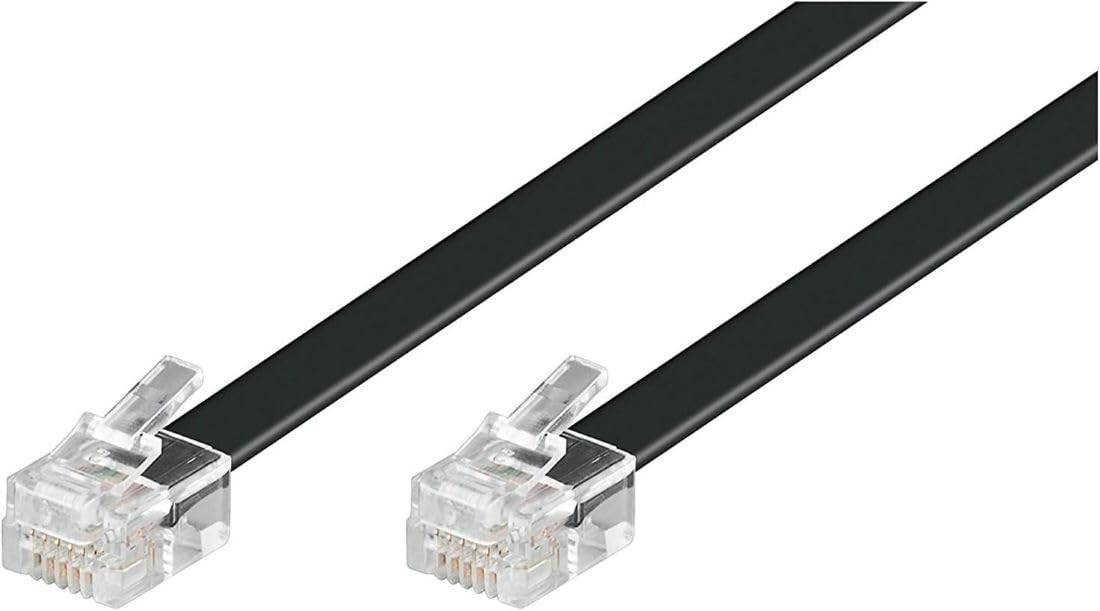 Goobay 50323 Modułowy kabel przyłączeniowy, czarny, długość kabla 10 m,