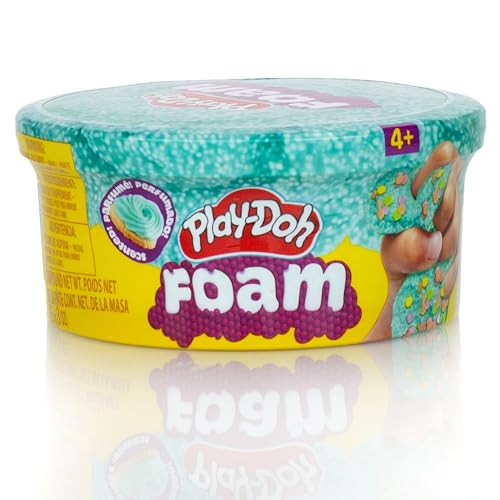 Play-Doh Foam, Teal Compound, Cookie Scent, Single 3 oz. Can