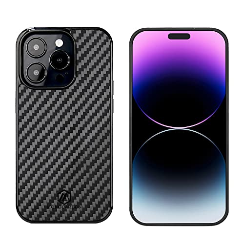 Monocarbon Carbon Fiber Case For Iphone 14 Pro Max 6.7'' [Military Grade Drop Protection] Compatible With Magsafe Slim & Durable Anti-Scratch Iphone 14 Pro Max Cover #TOP1