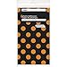 Orange & Black Polka Dot Halloween Plastic Tablecloth, 108" x 54"