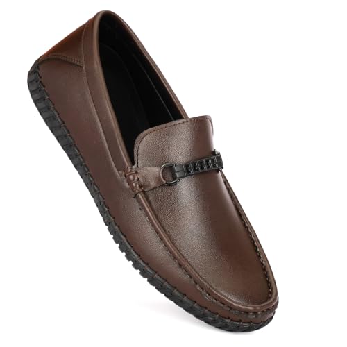 Image of Kavox Men Casual Loafers | Lightweight Slip-On Driving Shoes | Comfortable Cushioned Walking Shoes | Soft Flexible Everyday Comfort Footwear KVX 03