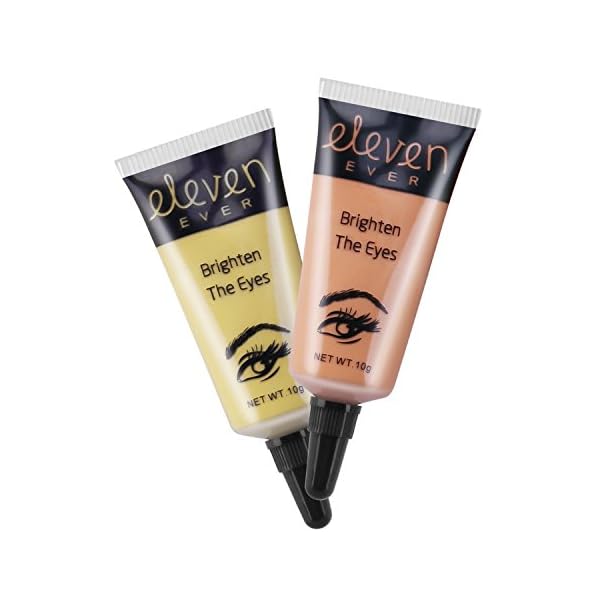 ELEVEN EVER Eye Concealer for Eye Bags, Dark Circles, Puffiness, Wrinkles Concealer Eye Cream, Two color, 0.4 oz X 2PCS