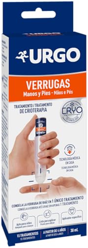 Urgo - Verrugas Crioterapia - Congela la verruga desde la raíz - Frasco de 38 ml, 15 tratamientos