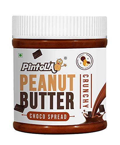 Image of Pintola All Natural Peanut Butter (Crunchy) (1 kg) (Unsweetened, Non-GMO, Gluten Free, Vegan) + Pintola Choco Spread Peanut Butter (Crunchy) (350g)