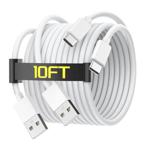 10FT Car Carplay Cable for iPhone 16, 2 Pack [MFi...