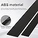 NEDHDEN ABS Plastic Flat Strip Black 500mm x 35mm 2PCS Solid ABS Flat Bar Engineering Plastic Bar Stock Easy Cut Drill DIY Fabrication Industria Enclosure,6mm