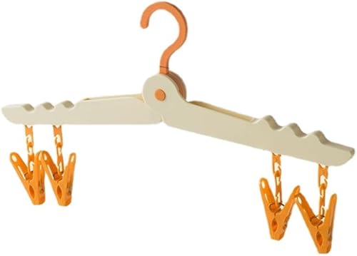 Miniatura 2 de Percha plegable portátil de viaje de 5 piezas para viajes de negocios, uso al aire libre, uso doméstico, percha retráctil y gruesa para dormitorio