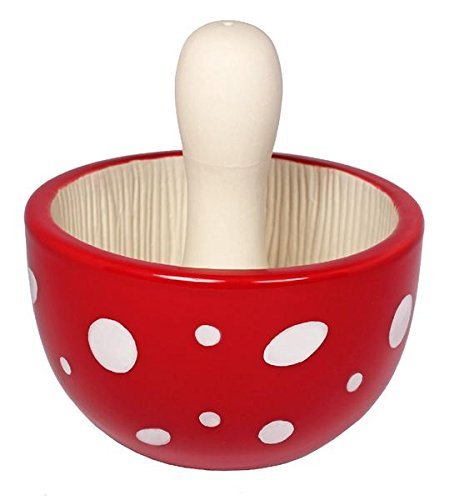 Streamline Mushroom Ceramic Mortar & Pestle