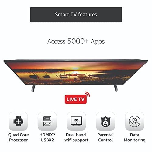 Image of 108 cm (43 Inches) Full HD Ready Certified Smart LED TV 43SFLMax(Black) (2022 Model)