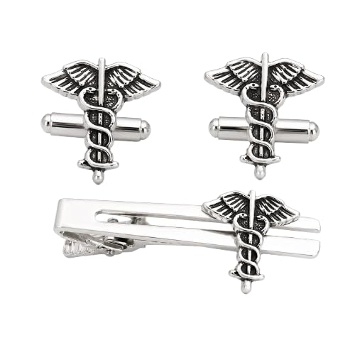 slowfas tie pin for men formal doctor/cufflinks suit design in a gift box