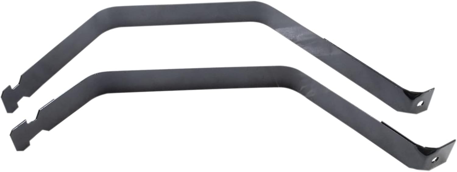 TRQ Side Mounted Fuel Tank Strap Black Compatible with 1997-2003 Ford F-150 1997-1999 F-250