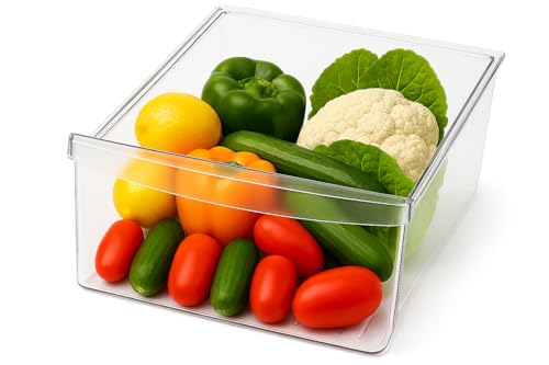 Smart Choice 240530811 Refrigerator Crisper Drawer Bin, Clear