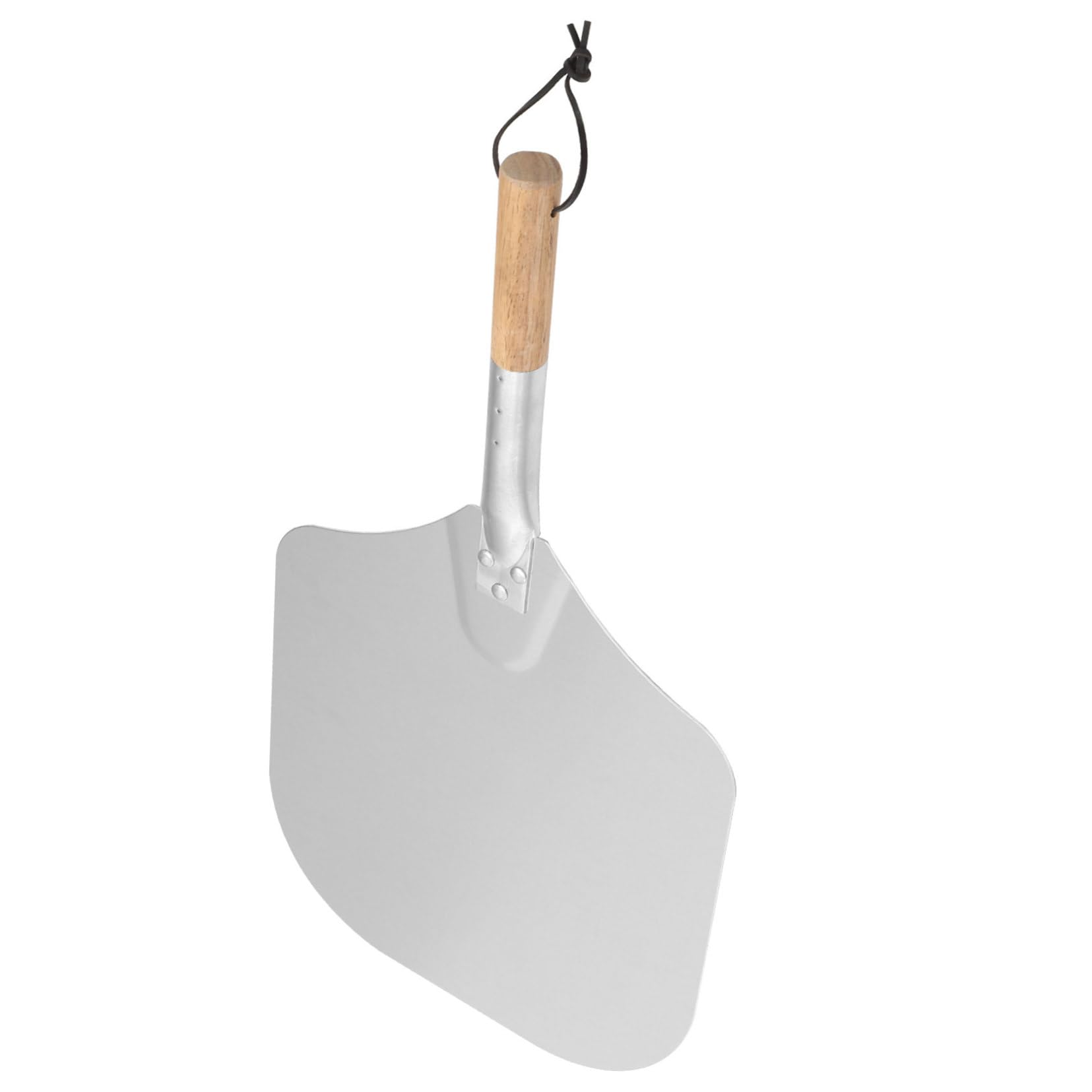 BRIGHTFUFU Pizza Oven Accessory Set Aluminum Pizza Peel Shovel Wood Handle for Comfortable to Hold Multipurpose for Baking
