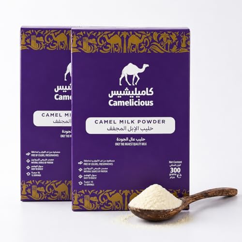 Poudre de lait de chamelle originale de Dubaï pour cure de boisson saine 2x300g