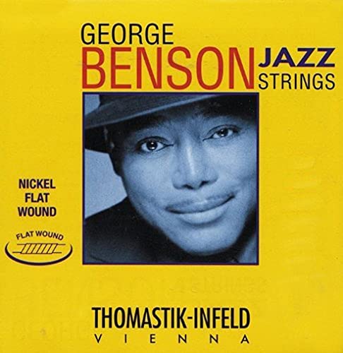 Thomastik cuerda Re4 .031fw níquel, entorchado plano GB31 para Guitarra Eléctrica George Benson Jazz juego GR114