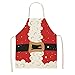 GLBS Kreskówka Święty Mikołaj Drukuj Dla Dzieci Fartuch Rodzic-dziecko Aldult Water Proof Malowanie Odpornych Na Olej Kuchennych Gotowania Dzieci (Color : 6, Size : L)