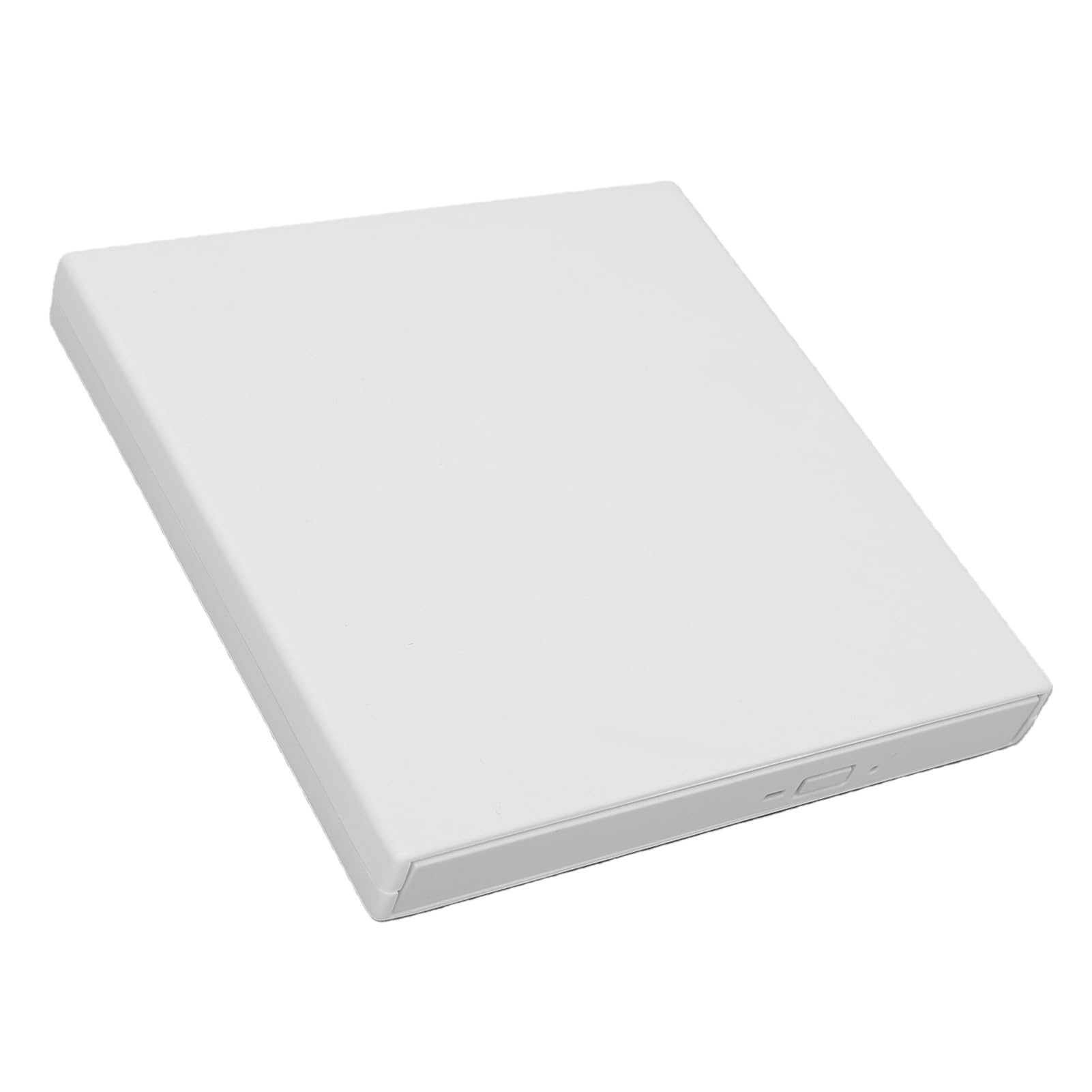 Unidad óptica Externa USB, Lector de Discos 4K 5Gbps Compatible con Discos de 8 Cm y 12 Cm, for Uso con de 8 y 12 (White)