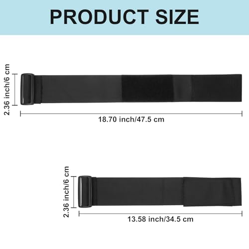 Heclia Bike Pedal Strap Toe Clips Straps 2PCS Ellipse Leg Exerciser Machine Pedal Straps, Elastic Under Desk Elliptical Band Seniors, Foot Trainer Exercises Home Office Accessorie - Thumbnail 2