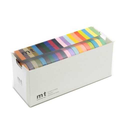Amazon | カモ井加工紙 mt 20色セット(明るい色2・渋い色2) 7mm幅×10m