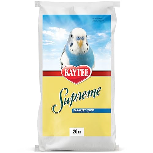 Kaytee Supreme Parakeet Food, for Pet Birds, 20 Pounds