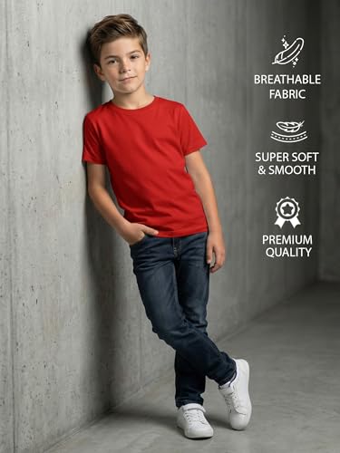 Image of XENOVAURBAN Kids Tshirt 2 Combo for Boys /Girls | Cotton Fabric | Graphic Printed Round Neck T-Shirt for Kids - KRN2-PRINTED-PAR