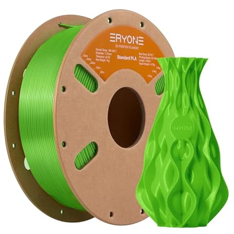 ERYONE PLA Filament 1.75mm, 3D Printer Filament PLA, Dimensional Accuracy +/-0.03mm, 1kg 1 Spool(2.2lbs), Green Apple