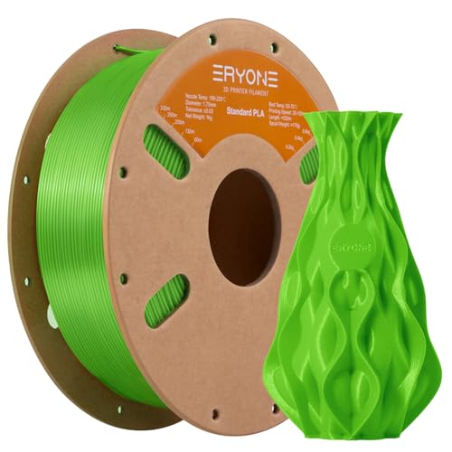 Image of ERYONE PLA Filament 3D Printer PLA Filament 1.75mm±0.03 mm, PLA Filament 1KG Cardboard Spool(2.2LBS), Green Apple