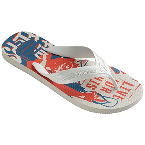 Chinelo Top Max Street, Havaianas, Masculino, Branco/Turquesa, 37/38
