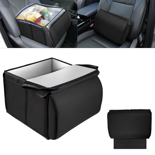 Auto Spec シートボックス 腰 クッション 助手席 荷物置き ランバーサポート 車 収納ボックス 腰当て 保温 保冷 荷物入れ 大容量 折り畳み 落下防止 座席 ポケット付き 車中泊の枕 カー用品 便利グッズ 多車種対応 多シーン対応 説明書付きの商品画像（Amazon）