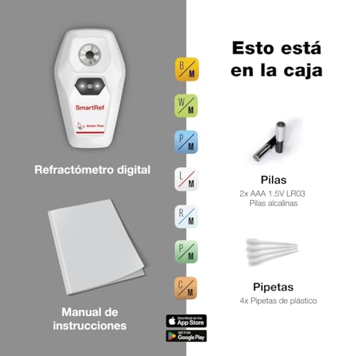 Refractómetro digital SmartRef para controlar fermentación y densidad Brix 5