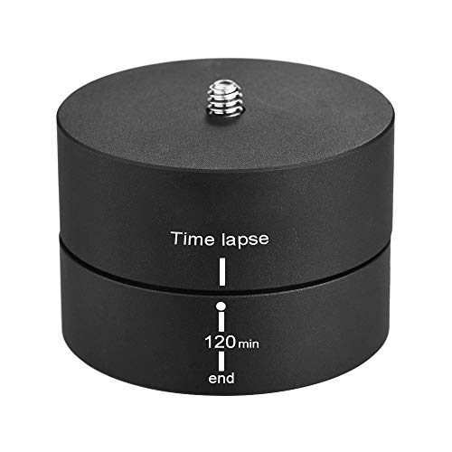 Mechanischer Panoramakopf 120 Minuten 360 ° -Translation Mechanischer Zeitraffer-Stabilisator 3/8 Gewindebohrung mit Universalschraube 1/4 für
