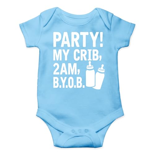 Image of AW Fashions Party! My Crib, 2 AM, B.Y.O.B. Baby Bodysuit Cute Newborn Baby Girl or Boy Clothes Romper