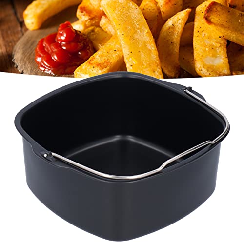 Air Fryer Accessories, Cake Nonstick Air Fryer Cake Mold Pizza Pan Bread Baking Basket Accessories (18cm)