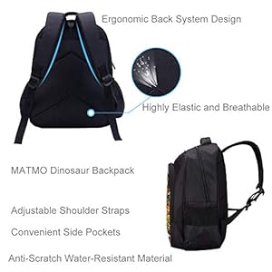 MATMO Monster Dragon Backpack Student Backpacks for Boys School Bag Kids Bookbag (Monster Dragon Backpack 13) MATMO Monster Dragon Backpack Student Backpacks for Boys School Bag Kids Bookbag Monster Dragon Backpack 13