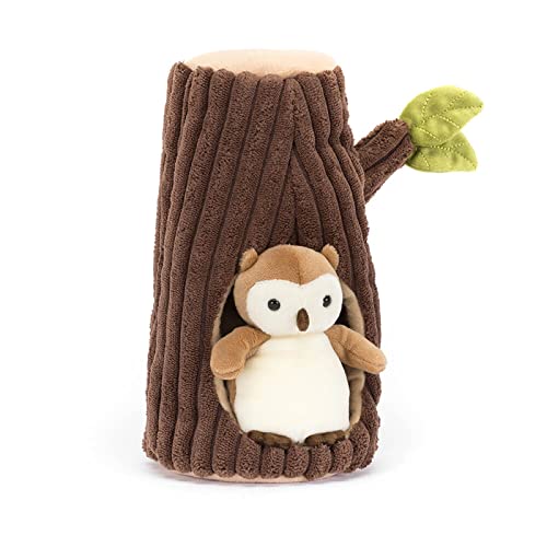 Image of Jellycat Forest Fauna Owl Stuffed Animal, 7.5 inches - Bird Plush Toy - Classic Children's Gift