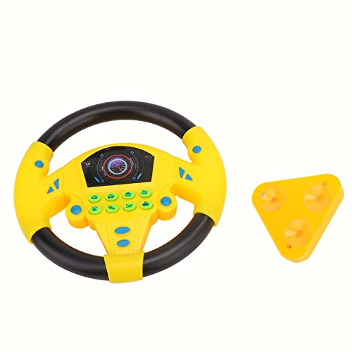 Brinquedo de volante infantil para carro, banco traseiro de carro simulado brinquedo de volante com