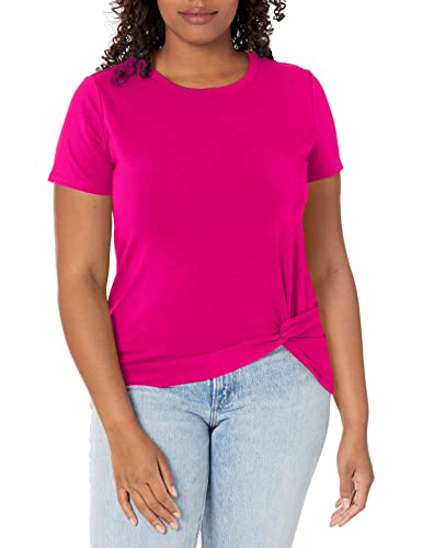 Nautica Womens Nautica Women's Classic Fit Side Knot Top T Shirt, Leis Pink, Medium Us #TOP19