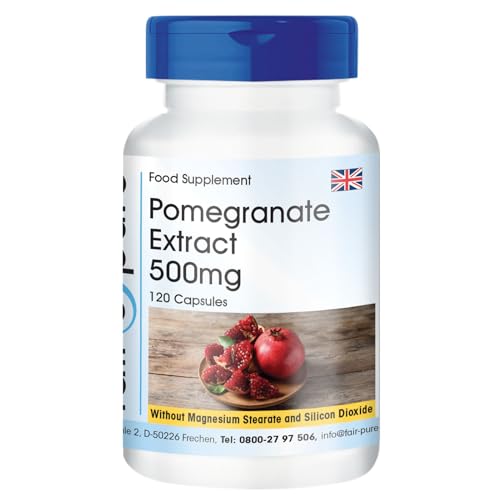 Fair & Pure Pomegranate Capsules 500mg, 120 Vegan Capsules
