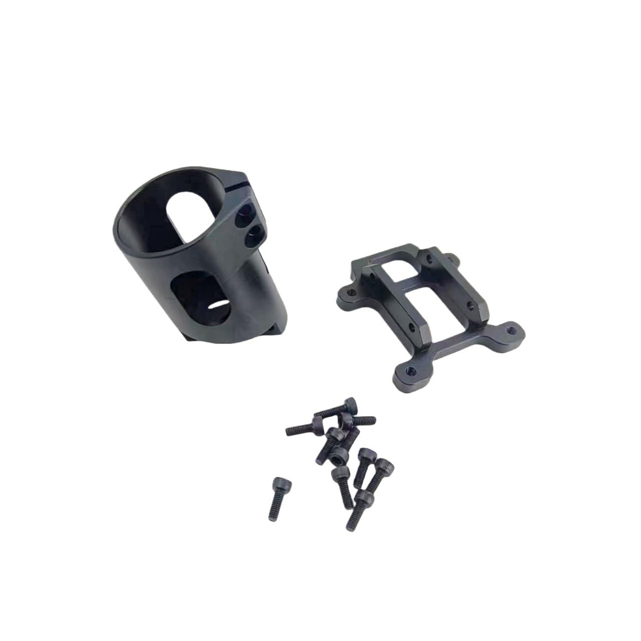 Carrello di atterraggio Fisso per droni per Fotografia Aerea Telaio Pieghevole con Tubo da 25/30 mm Accessori per UAV multirotore Coltura per Parti irroratrici(30MM-Black)
