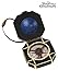 Jack Sparrow Compass Prop - Plastic Case with Faux Rawhide Cord Necklace, 3 Inches, Officially Licensed Standard