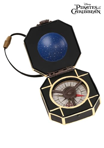 Jack Sparrow Compass Prop - Plastic Case with Faux Rawhide Cord Necklace, 3 Inches, Officially Licensed2