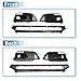 X AUTOHAUX Front Lower Hood Bumper Grille Grill Fog Light Grille Cover for Audi Q5L Front Lower Bumper Kidney Grille Grill Sport Style Facelift Black 1 Set