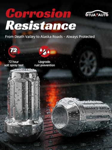 Image of OTUAYAUTO 1 /2-20 Lug Nuts,Replacement for 1987-2018 Jeep Wrangler