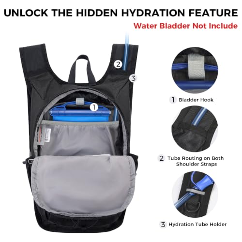 Small Hiking Backpack 13L Lightweight Foldable Travel Daypack for Men Women - image 7
