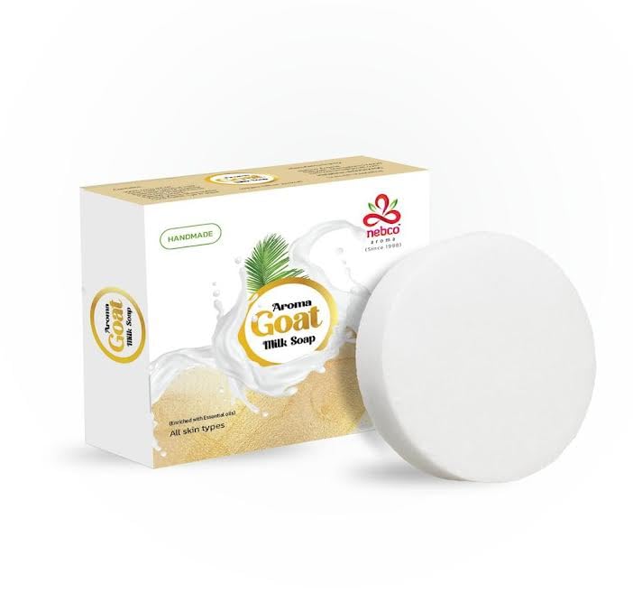 Aroma Goat Milk soap women & men with vitamin c argan oil for deep exfoliation and provides hydration sulfate paraben free bathing soap bar | For All Skin Types |