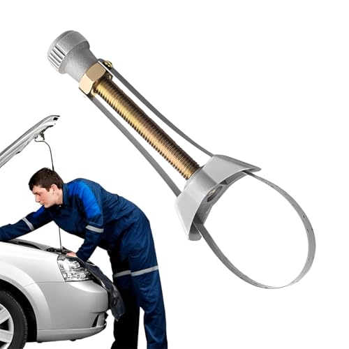 Clés à Filtre à Huile, 65 mm-130 mm, Outil de Retrait de Filtre à Huile Clé, Clé à Sangle Réglable pour Filtre, Filtre à Huile Clé à Sangle, Outil...
