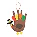 Lot of 12 Foam Handprint Turkey Craft Kit Thanksgiving Kids School Activity