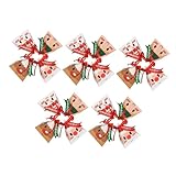 Mikikit Cajas Triangulares Navideñas de Papel 24 Unidades Mixtas para Regalos y Dulces Porta Galletas y Golosinas para Fiestas de Navidad y Celebraciones Familiares