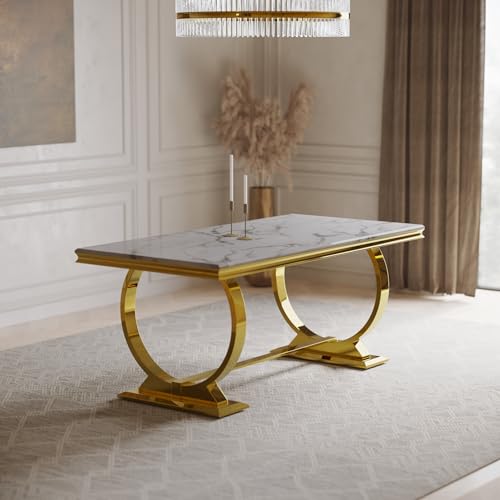 OMG, This Gold Dining Table Is EVERYTHING!
