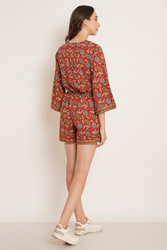 Image of COTLAND Fashions Jaipuri Cotton Printed Playsuit for Women